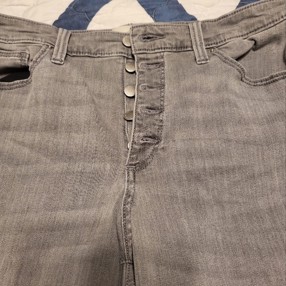 Gray denim jeans